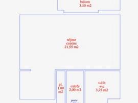 Studio - 28 m² - NICE - plan 